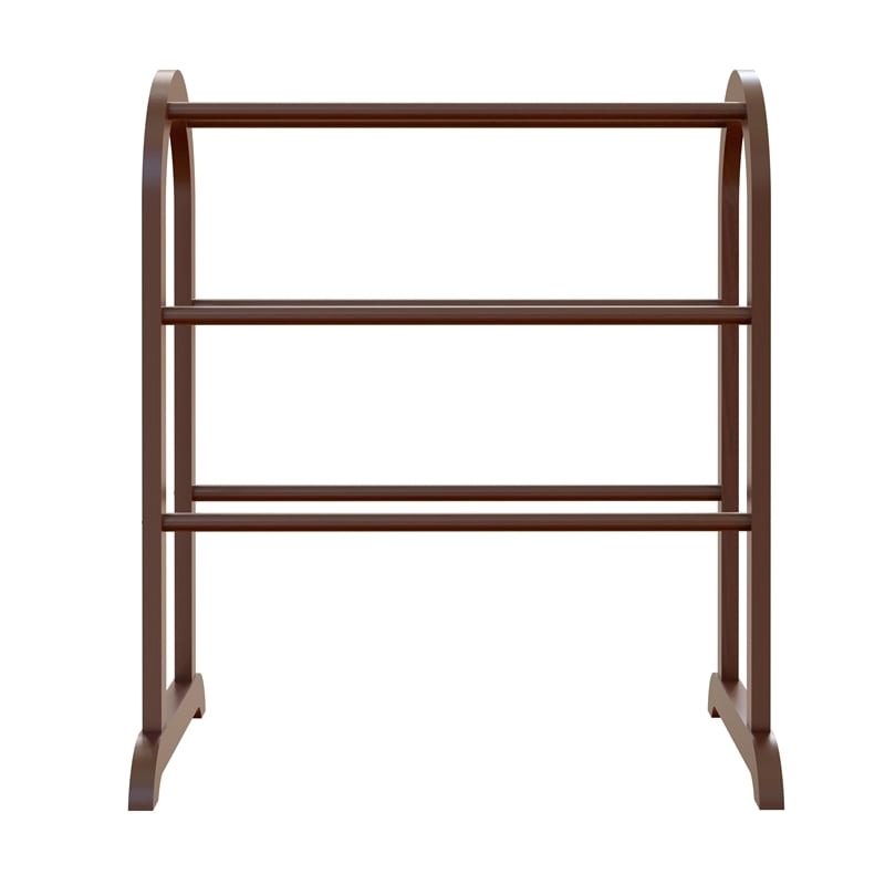 Pemberley Row Solid Wood Antique Walnut Blanket Rack Rectangular 30