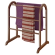 Pemberley Row Solid Wood Antique Walnut Blanket Rack Rectangular 30