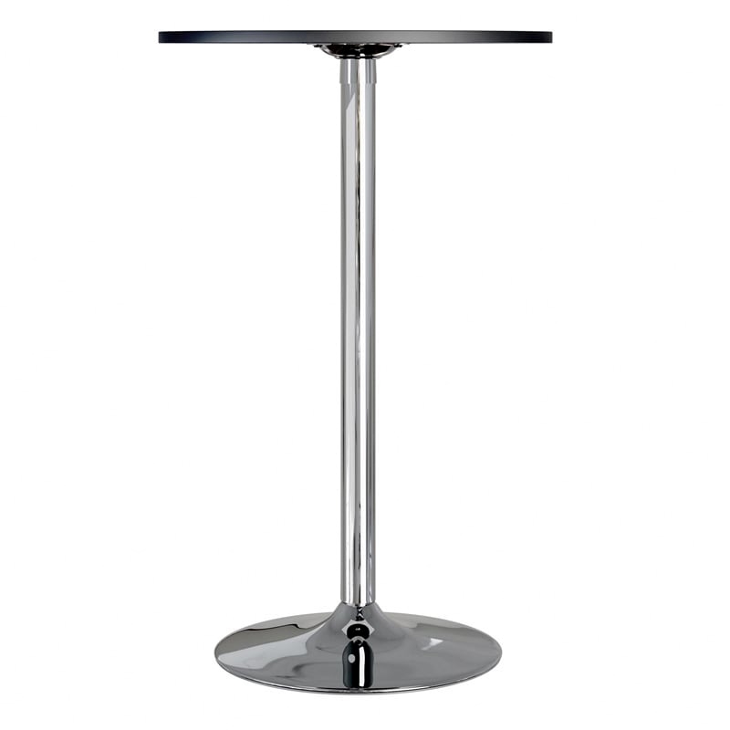 Pemberley Row Composite Wood Black Pub Table Round 28