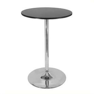 Pemberley Row Composite Wood Black Pub Table Round 28&quot