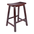 Pemberley Row Solid Wood Walnut Counter Stool Rectangular 24