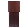 Pemberley Row Solid Wood Antique Walnut Home Bar Rectangular Expandable 50