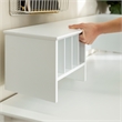 Pemberley Row MDF Engineered Wood and Solid Wood White Desk Rectangular Hutch 48
