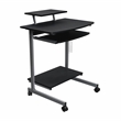 Pemberly Row Wood Top Computer Work Station in Graphite