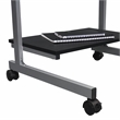 Pemberly Row Wood Top Computer Work Station in Graphite