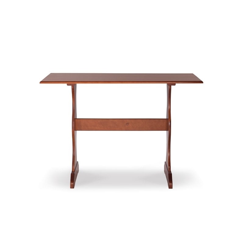 Pemberley Row Pine Walnut Brown Breakfast Nook Set Rectangular Under-Seat Storage 67.25