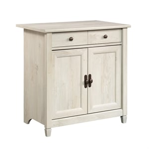 Pemberly Row 2-Door Wood Utility Stand in Distressed Estate Black