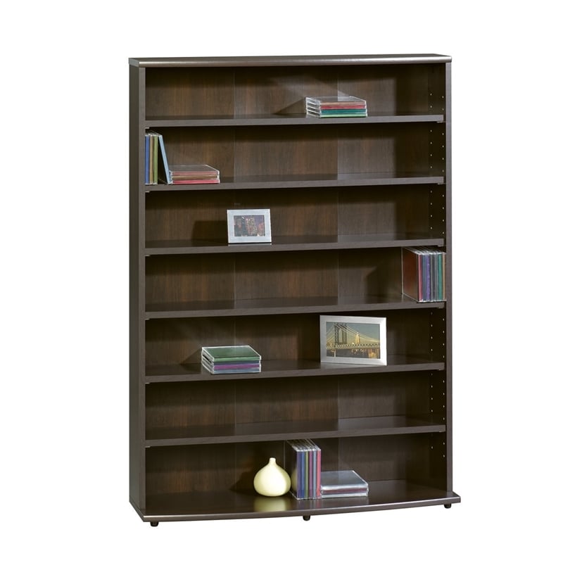 Pemberley Row Wood Cinnamon Cherry Multimedia Storage Rack Rectangular 46