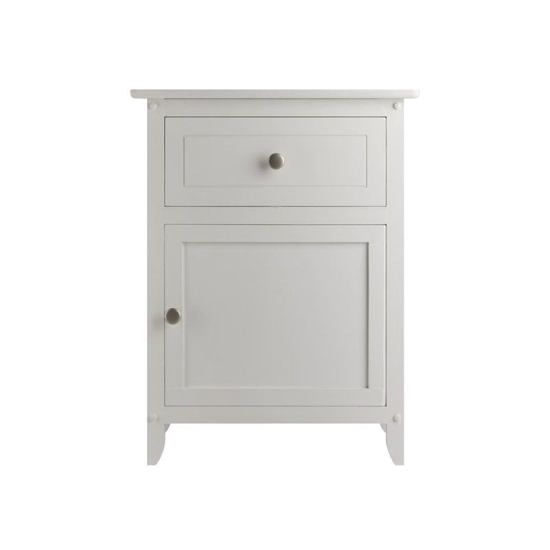 Pemberley Row Solid Wood White Nightstand Rectangular 25