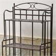 Pemberley Row Iron Dark Bronze Bakers Rack Rectangular Weatherproof Folding 28