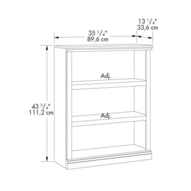 Pemberly Row 3 Shelf Bookcase in Select Cherry