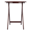 Pemberly Row Rectangle Transitional Solid Wood TV Table in Walnut (Set of 4)