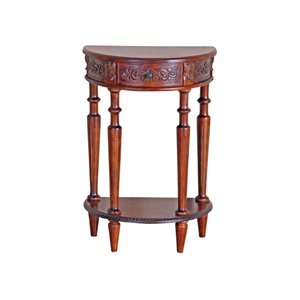 Pemberley Row Hardwood Walnut Console Table Oval 30&quotH Unassembled