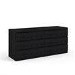 Pemberley Row Engineered Wood Black Double Dresser Rectangular 60.5