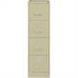 Pemberley Row Metal Beige Filing Cabinet Vertical 4-Drawer 52