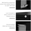 Pemberley Row Metal Black Filing Cabinet Vertical 52