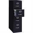Pemberley Row Metal Black Vertical Filing Cabinet Lockable 4 Drawer 26.5