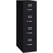 Pemberley Row Metal Black Vertical Filing Cabinet Lockable 4 Drawer 26.5