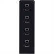 Pemberley Row Metal Black Vertical Filing Cabinet Lockable 4 Drawer 26.5