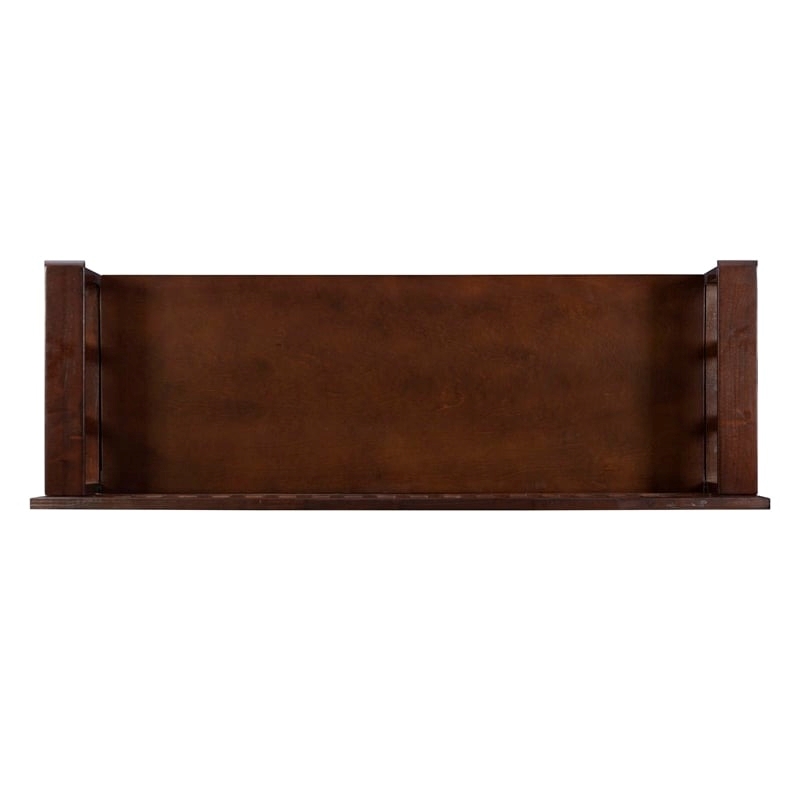 Pemberley Row Rubberwood Walnut Brown Storage Bench Rectangular Flip Top 50