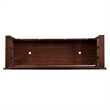 Pemberley Row Rubberwood Walnut Brown Storage Bench Rectangular Flip Top 50