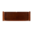 Pemberley Row Wood Walnut Brown Storage Bench Rectangular Split Seat 50