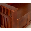 Pemberley Row Wood Walnut Brown Storage Bench Rectangular Split Seat 50