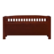 Pemberley Row Wood Walnut Brown Storage Bench Rectangular Split Seat 50