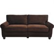 Pemberley Row Fabric Rye Brown Sofa Rectangular Compact 73