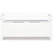 Pemberley Row White Storage Bench Rectangular Flip-Top Lid 46