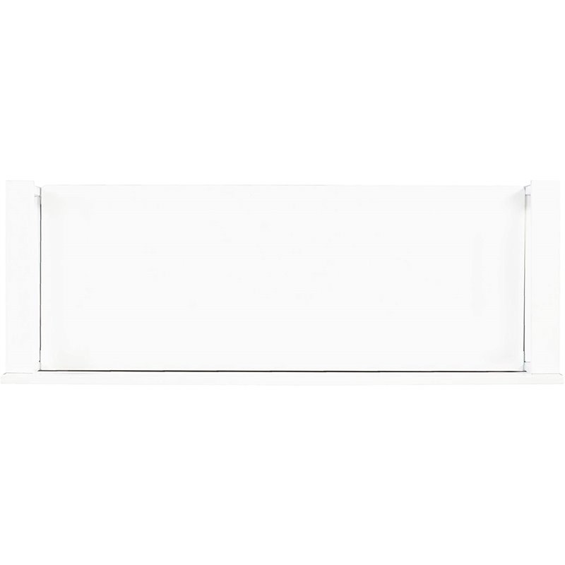 Pemberley Row White Storage Bench Rectangular Flip-Top Lid 46