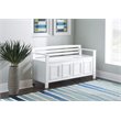 Pemberley Row White Storage Bench Rectangular Flip-Top Lid 46