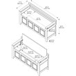 Pemberley Row White Storage Bench Rectangular Flip-Top Lid 46