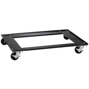 Pemberley Row Metal Black Cabinet Dolly Rectangular 36&quotx18.63&quotx4&quot Unassembled