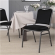 Pemberly Row Banquet Stacking Chair in Black