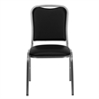 Pemberly Row Banquet Stacking Chair in Black