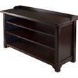 Pemberley Row Solid Wood Walnut Hall Bench Rectangular Storage 40