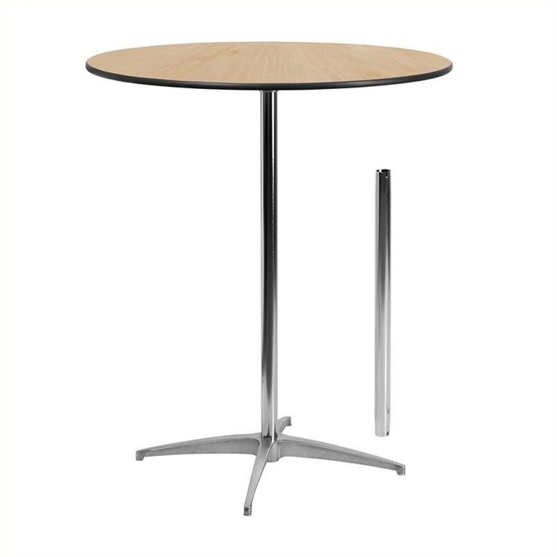 Pemberley Row Wood Brown Cocktail Table Round 36