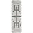 Pemberly Row Plastic Bi Folding Table in White