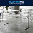 Pemberley Row Plastic Granite White Training Table Rectangular 18