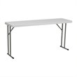 Pemberley Row Plastic White Training Table Rectangular Waterproof 60