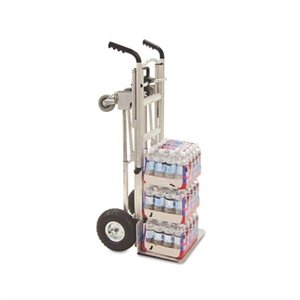 Pemberly Row 3-in-1 Aluminum Hand Truck Cart in Gray