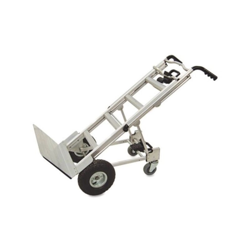 Pemberly Row 3-in-1 Aluminum Hand Truck Cart in Gray