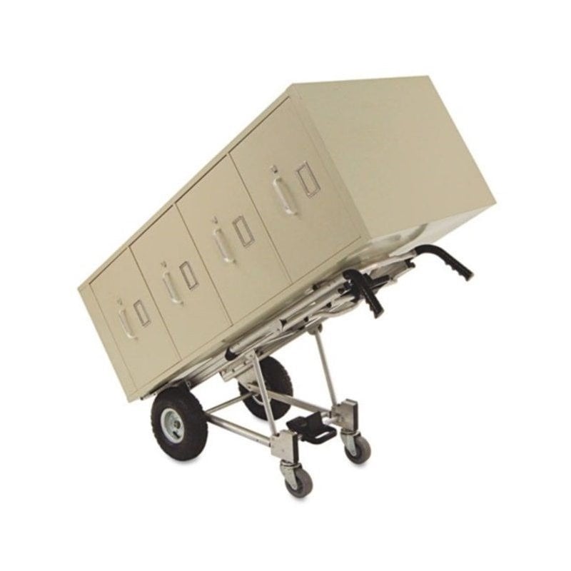 Pemberly Row 3-in-1 Aluminum Hand Truck Cart in Gray