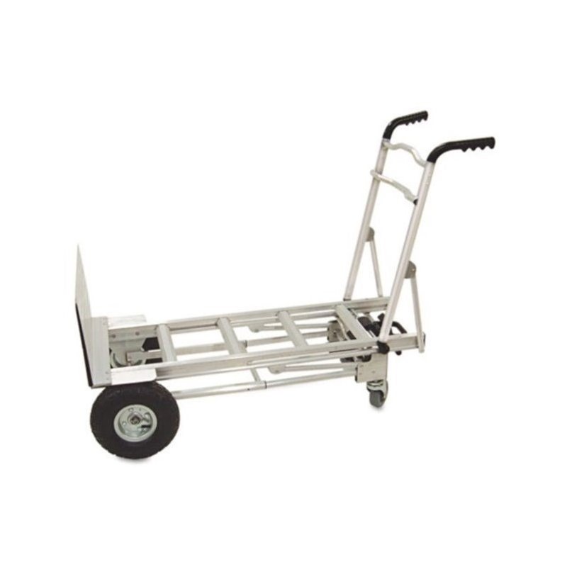 Pemberly Row 3-in-1 Aluminum Hand Truck Cart in Gray