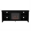 Pemberly Row Traditional Wood Fireplace TV Stand for TVs up to 65