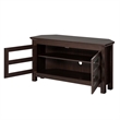 Pemberley Row MDF Espresso TV Stand Corner Transitional 44