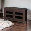 Pemberley Row MDF Espresso TV Stand Corner Transitional 44