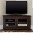 Pemberley Row MDF Espresso TV Stand Corner Transitional 44