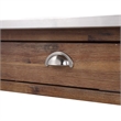 Pemberley Row Wood Barnwood Brown Kitchen Cart Rectangular Adjustable 45